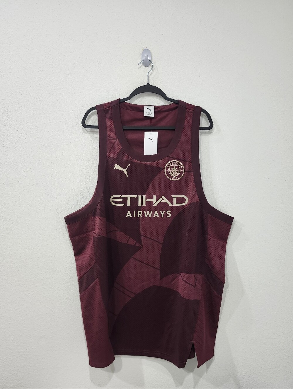 PUMA HOOPS x Manchester City Top Basketball Jersey 633444 01 Men's Size XXL NWT